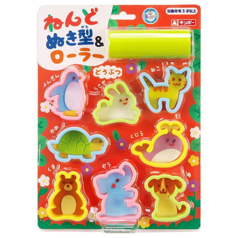 Ginpo Clay Mold & Roller Animal A-DARF2 (Asobikko, Gincho Sangyo)