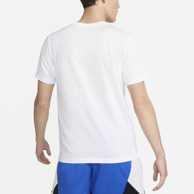 Nike Just Do It Letter Print Crew-Neck Short Sleeve T-Shirt Men Tops White DV1213-100