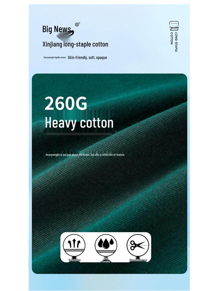 Summer 2026 Heavyweight Unisex Loose Fit Cotton T-Shirt