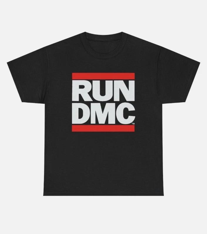 Футболка Run DMC Лого Рок Рэп Группа Официальная Черная Новая S