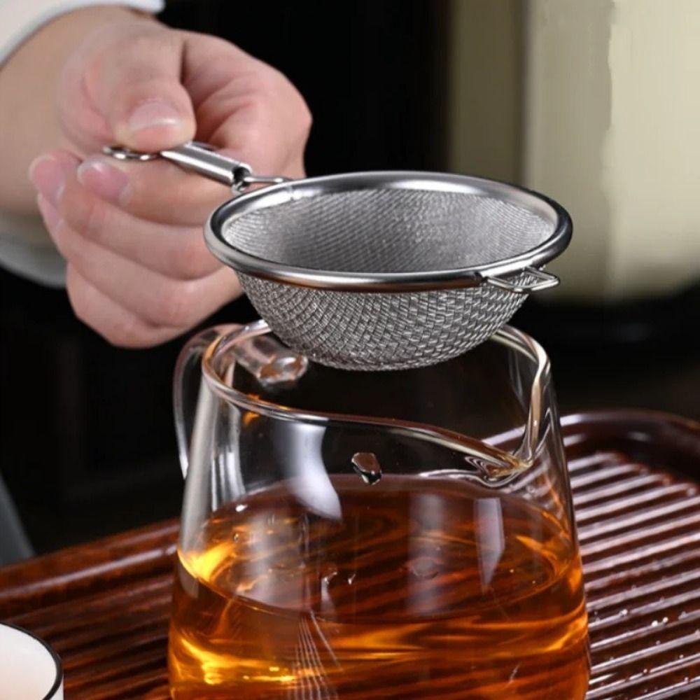 Stainless Steel Wire Fine Mesh Colander Short/Long Handle Food Sifters Tea Strainer  Fruits