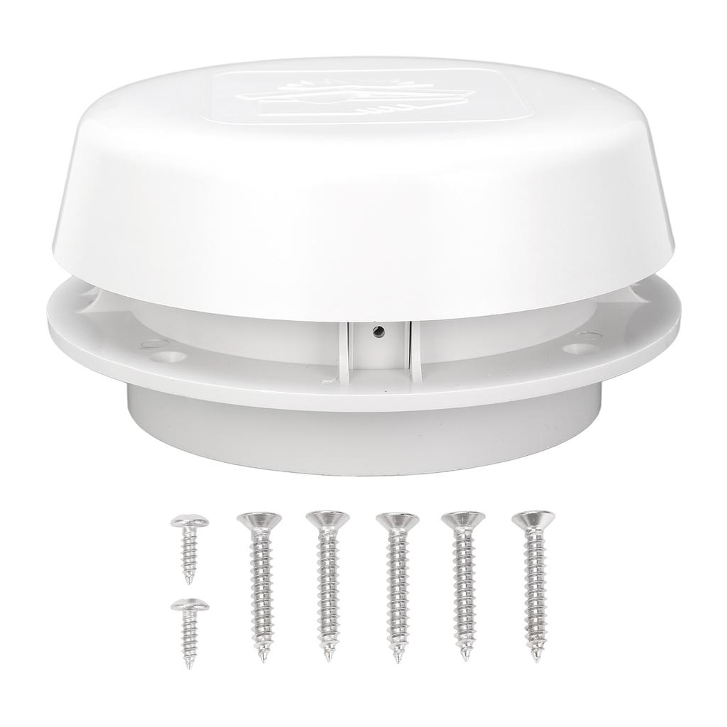 RV Roof Vent Cap 155mm Air Exchange Oxidation Resistant Round Mushroom Ventilation Cap with Mesh Screen for Campervan