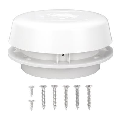 RV Roof Vent Cap 155mm Air Exchange Oxidation Resistant Round Mushroom Ventilation Cap with Mesh Screen for Campervan