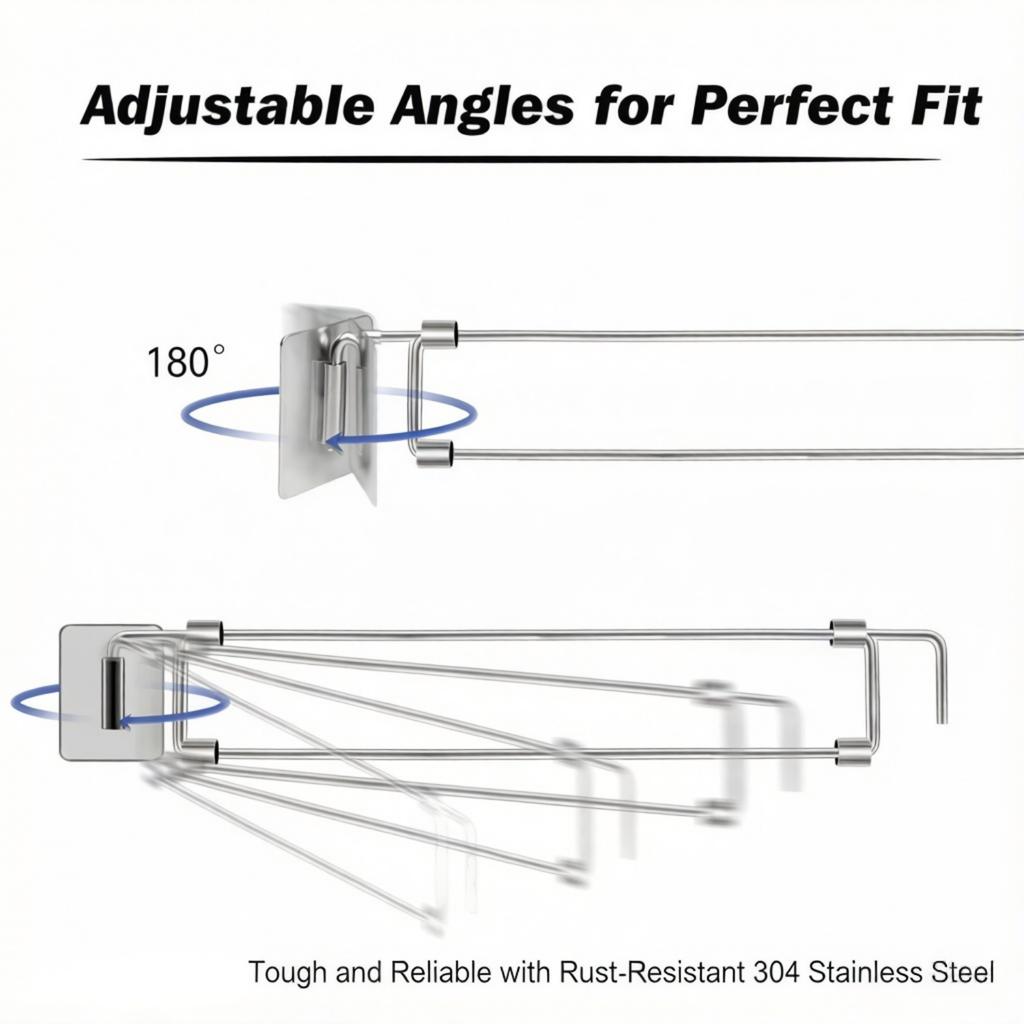 4-Pack RV Fridge Stand Telescopic Adjustable from 15 to 24 Inches Sturdy Telescopic Support Pole Suitable for RVs Campers and Travel Trailers