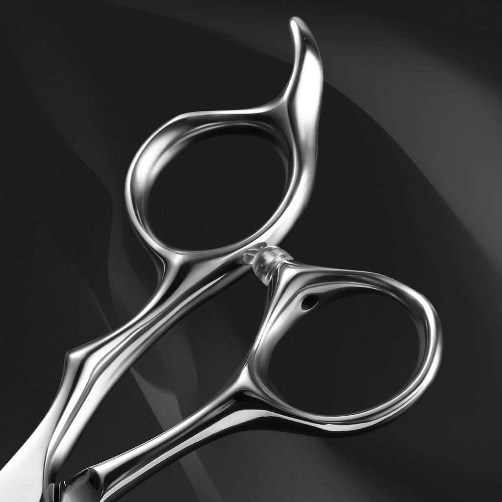 AOLANDUO Hair Scissors Extremely Sharp Offset Design Japanese JP440C Stainless Steel Hair Scissors for Barbers Salon Stylists Smooth Movement with