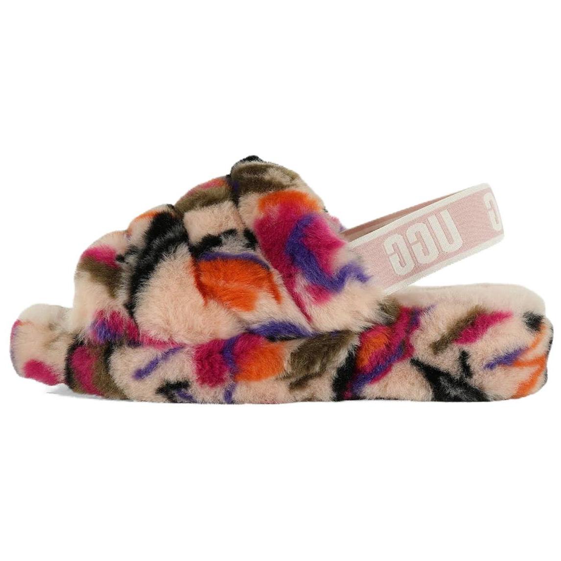 UGG Fluff Yeah Ciabatte con Logo Multicolore Sneakers da Donna 1103865-MULT cm
