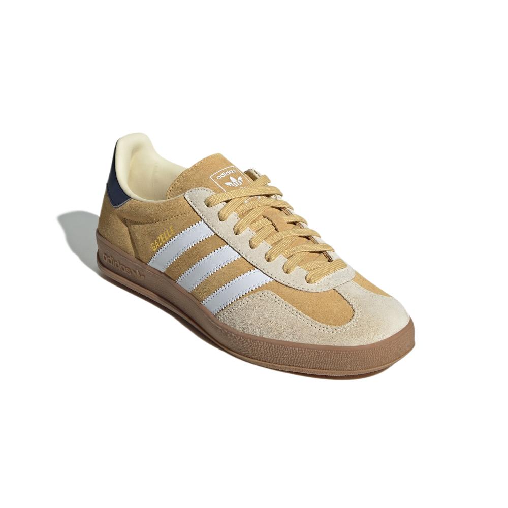 Adidas Gazelle Indoor Oat Unisex Sneakers Tan Cloud-White Shadow-Navy JI3523