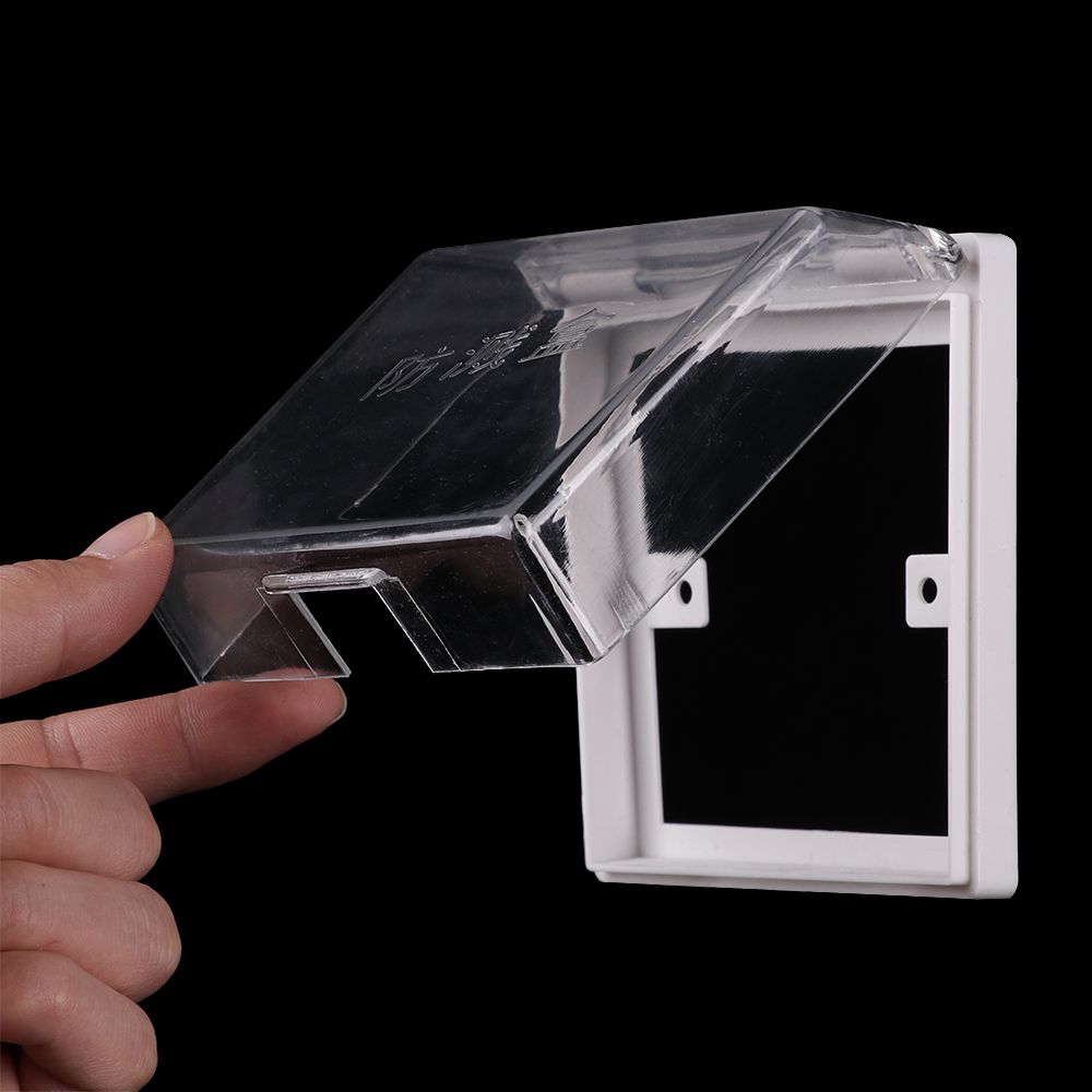 Transparent Waterproof Safety Socket Protector Splash Box Electric Plug Cover Sockets