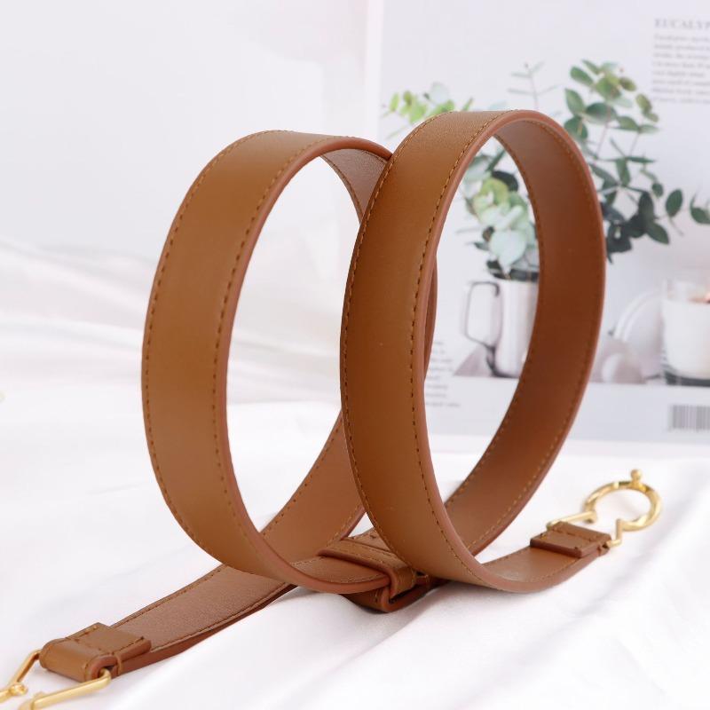 Buckle Top Layer Cowhide Thin Belt, Adjustable Length, Suit Women's Belt