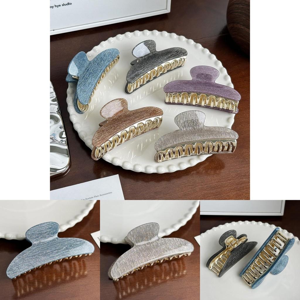 Luxurious Colorful Acrylic Hair Claw Clip With Chic Aesthetic For Stylish Women's Hairdos