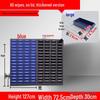 large 60-drawer, transparent/blue