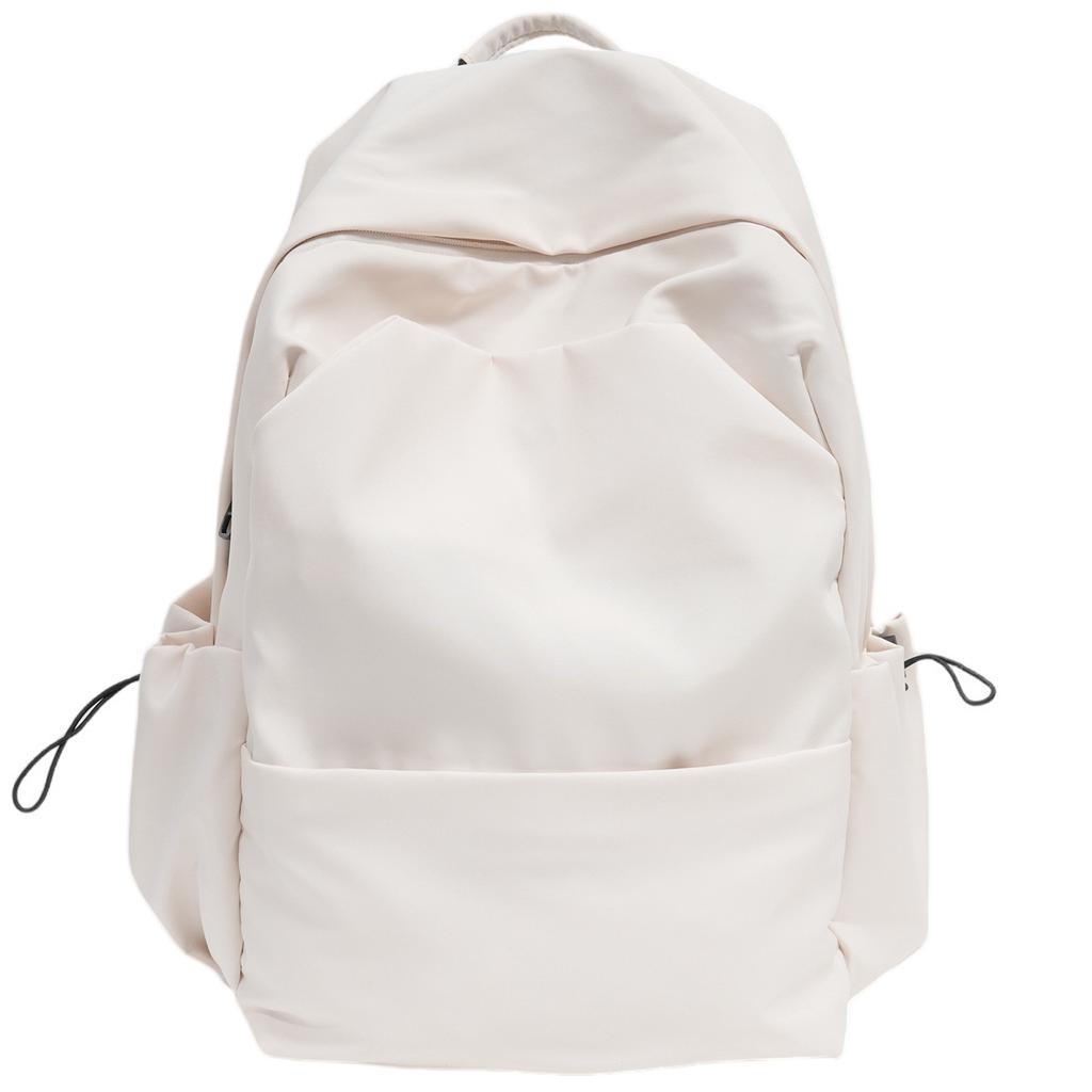 Schoolbag1011 New College Style Schoolbag Japanese Solid Color Large Capacity Backpack Flash Male and Female College Students Simple Backpack