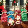 2025 Christmas Candy Silk Ribbon Drawstring Gift Bag