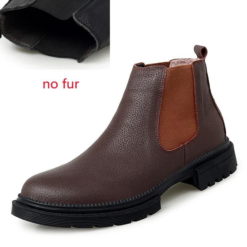 

Ботинки челси мужские, дорожные, ручной работы, деловые, черные, красные, без застежек, из натуральной кожи, плюшевые, мужские, зимние, сапоги Sapato Masculino 10.5