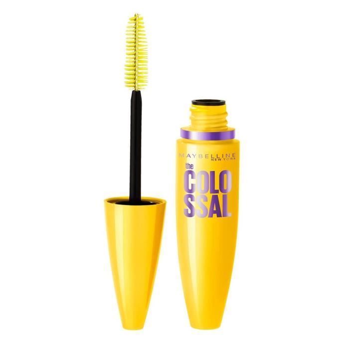 Mascara - MAYBELLINE - 01 Le Colossal Noir - Noir - Application sur les cils - Non waterproof