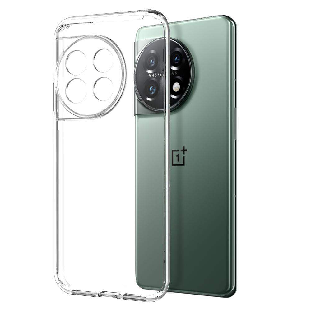 NORTHJO For OnePlus 11 5G Transparent Phone TPU Case+Anti-scratch Tempered Glass Screen Protector