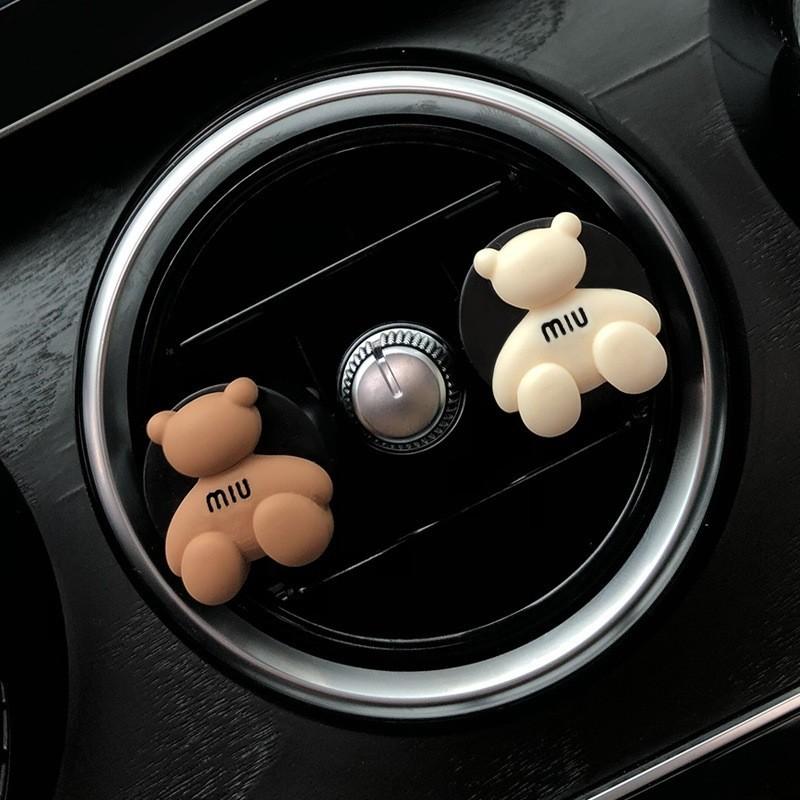 White Bear Brown Paw Set Aromatherapy Clip Car Ornament Decoration Accessories
