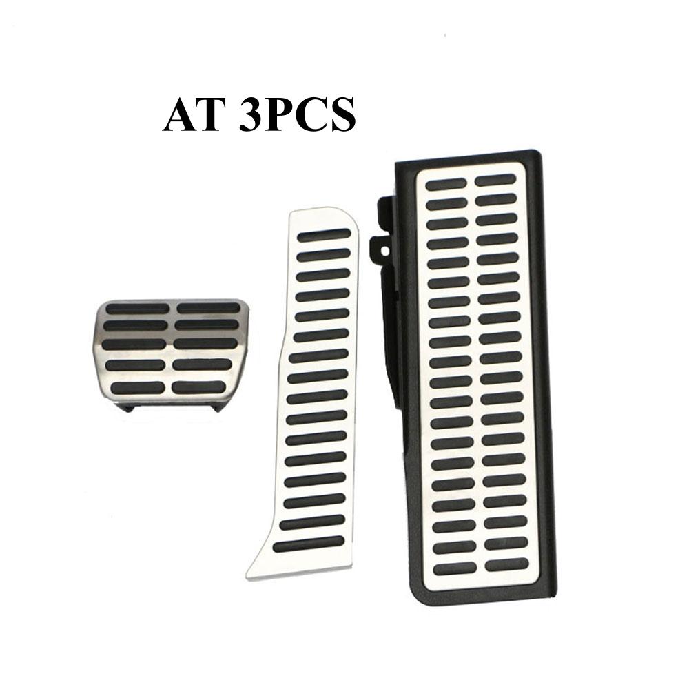 

Нержавеющая сталь автомобильные педали топлива и газа подушечки для ног подставка для педалей чехол для Volkswagen Vw New Jetta MK6 LHD стайлинг автомобиля AT