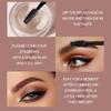 Eyebrow Pomade and Brush Set Waterproof Long-Lasting Smudge-Proof Brown Brow Gel Cream 3D Natural Feathered Wild Eyebrow Makeup for Women
