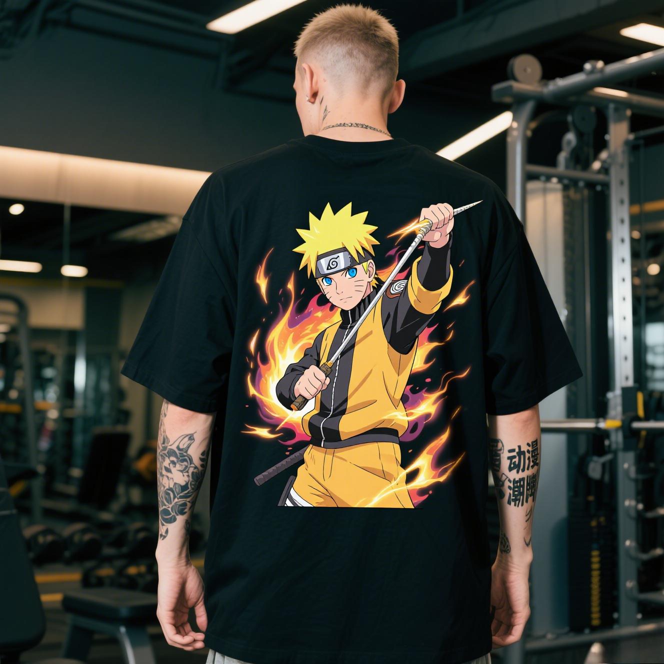 

Мужская футболка с 3D-принтом Наруто, летняя футболка с коротким рукавом для мужчин и женщин, уличная одежда, косплей-топы L