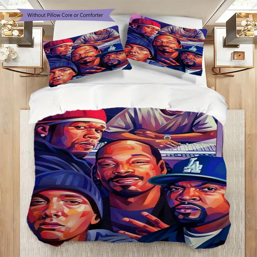 Rap Legends Visual Tribute Bedding 1 Duvet Cover 2 Pillowcase Without Core Christmas Birthday Gift Duvet Cover And Pillowcase Bedding Set