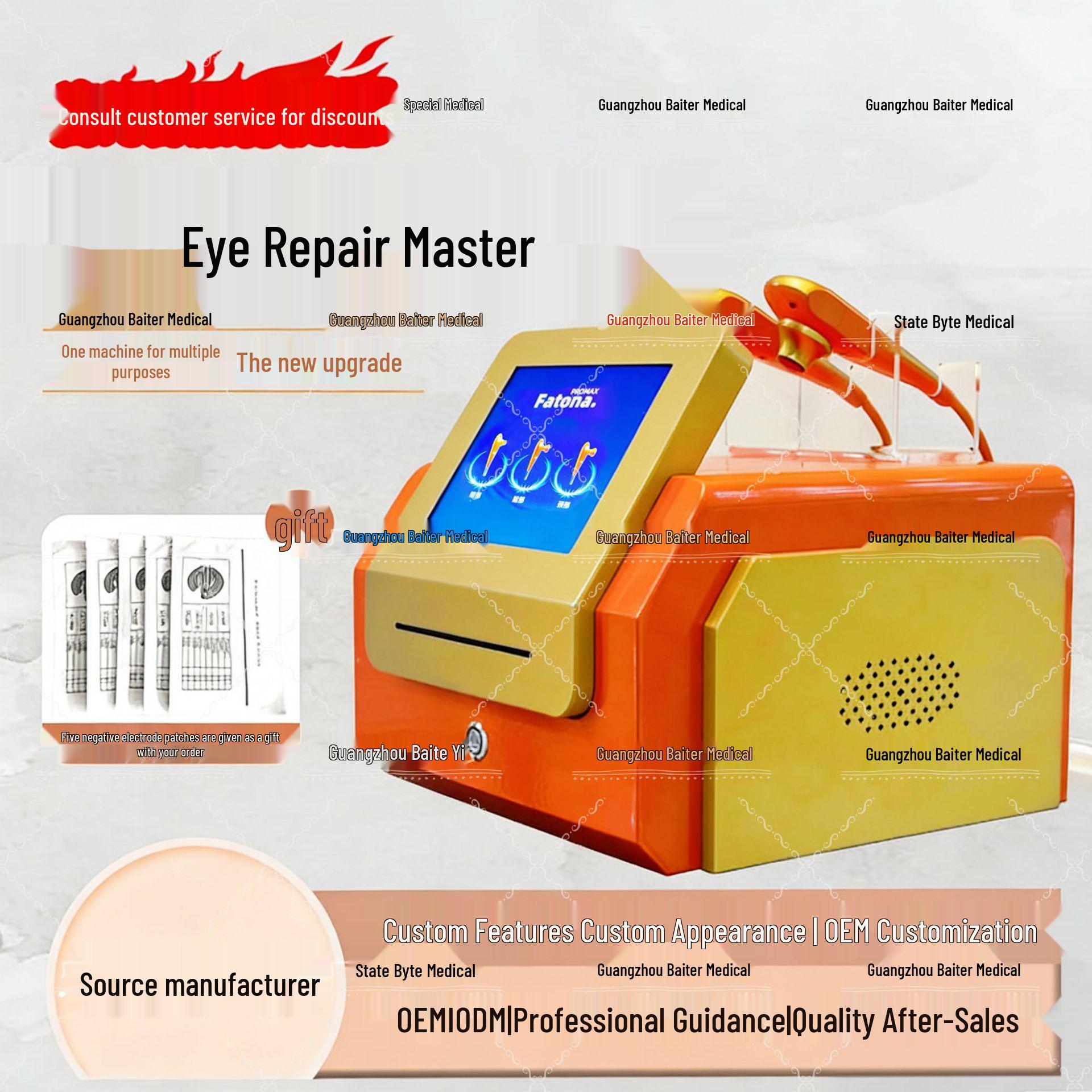 

Enhanced Xian Eye Master: Anti-Aging Facial Device for Lifting, Firming, Wrinkle, and Dark Circle Reduction. Product Set
