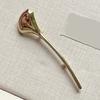 Glossy Leaf Fashion Brooch Sturdy Alloy Corsage Pin Portable Jewelry Gift for Women Social Event