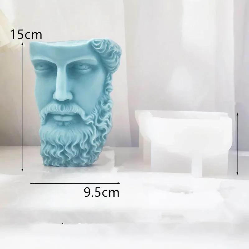 Rose Goddess Candle Silicone Mould European Goddess Statue Candle Silicone Mold European Women Statue Resin Molds Gypsum Mold