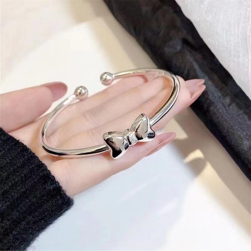 Simple Glossy Bow Bracelet Ins Trendy Temperament Fashion Bracelet Girlfriend Student