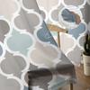 Indigo Grey Morocco Tulle Curtains Living Room Kitchen Chiffon Curtain Bedroom Balcony Sheer Curtain Fashion Home Decor