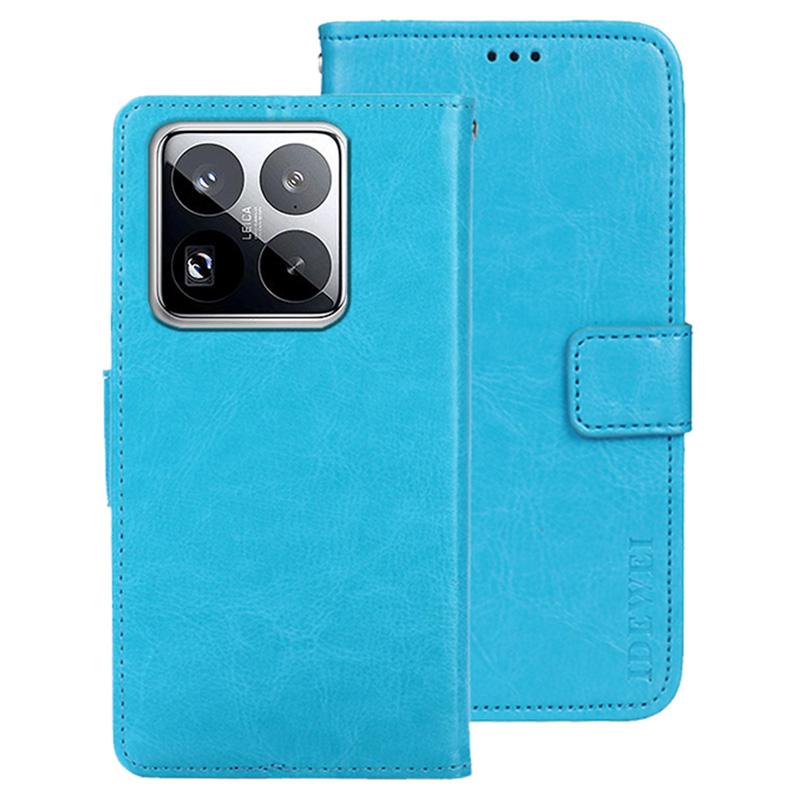 IDEWEI For Xiaomi 15 Pro Stand Case Crazy Horse Texture Leather Phone Cover