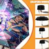 Custom Name Personalized Kpop Demon Hunter Print Umbrella, Auto Open Close, 8‑Rib Sturdy Frame, Commute Camping Hiking Use, Birthday Gift