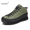 Outdoor Hiking Shoes Men Shoes Anti-slip Low-top Walking Shoes Men Lace-up Comfortable Soft Breathable Casual Sneakers Shoes