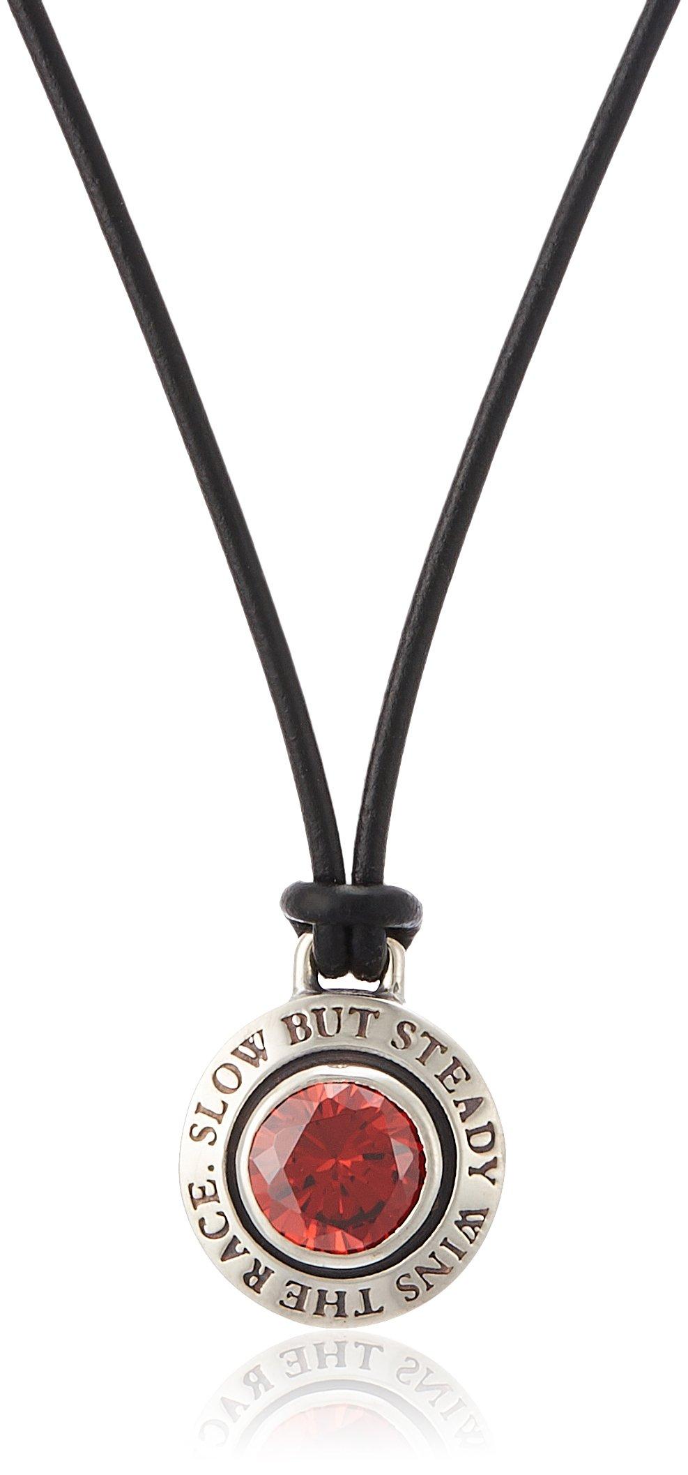 

Dr MONROE Leather Cord Reversible Pendant Silver 925 Cubic Zirconia [Dr. Monroe] Black/Red FC-229-SV-BK-RECZ