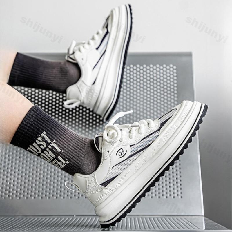 Fashion Spring 2025 Fashion Trend Thick Soled Casual Sports Shoes for Men Mesh Breathable Comfortable Versatile Low Top Chunky sneakers