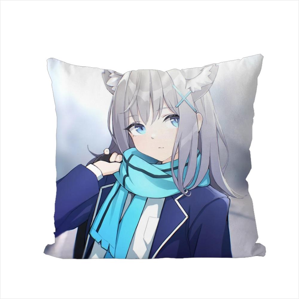 Blue Archive Pillow Case For Car Sofa Decorative Home Doublesided Print Plush Square Throw Pillow Cushion Cover
