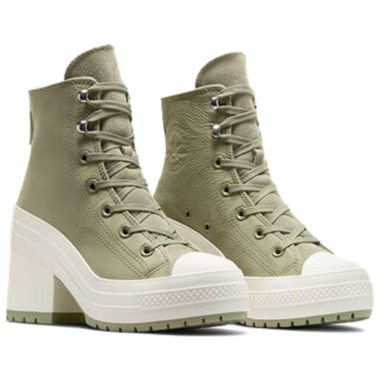 Converse Chuck 70 De Luxe Heel Platform High Water Repellent - Light Field Surplus Men Sneakers Green Egret A10378C
