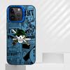 Soft Shell Case for iPhone 11 12 13 Pro Max 14 15 16 Plus 16e One Piece Bone Logo