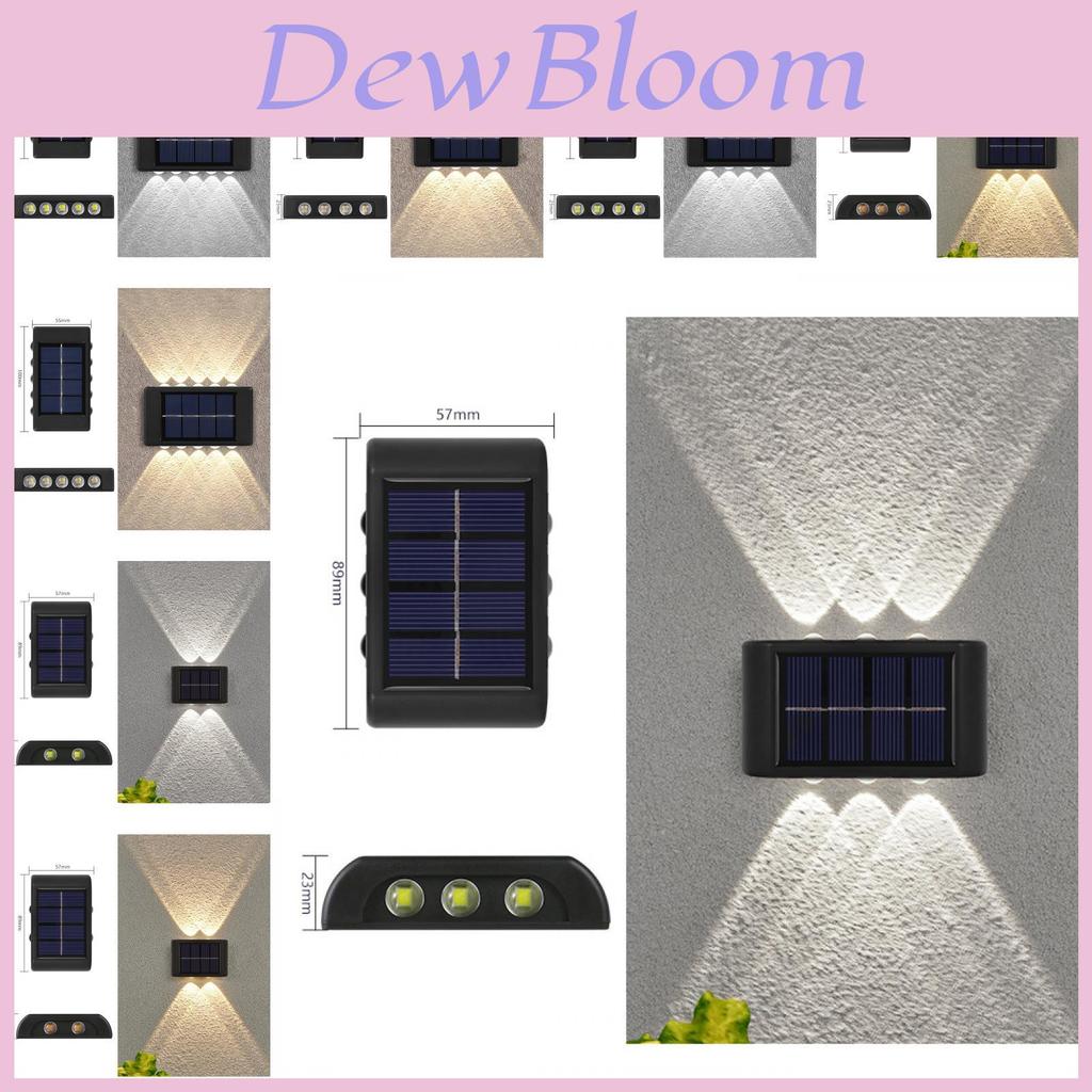 Solar Wall Lamp Outdoor Decor Led Light With Adjustable Brightness For Garden Pathway