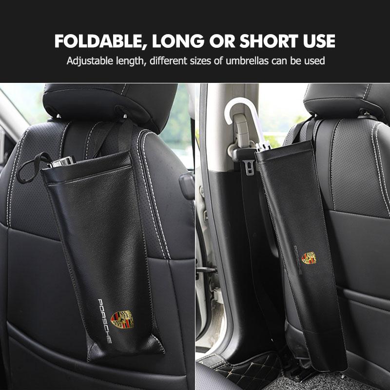 Per Porsche Auto Ombrello Custodia Borsa Organizer da Appendere sul Sedile Posteriore Accessori Panamera 911 Carrera-GT 918-Spyder 997 991 968