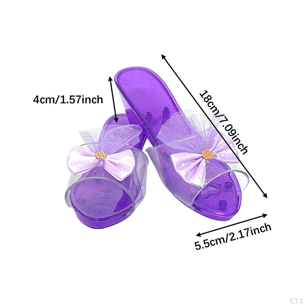 Princess Dress Up Shoes Jelly Sandals for Girls Beach Role Playing