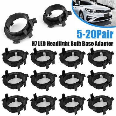 H7 LED Headlight Bulb Base Auto Accessories Plastic H7 LED Headlight Bulb Adapter Replacement for Hyundai Nissan Kia