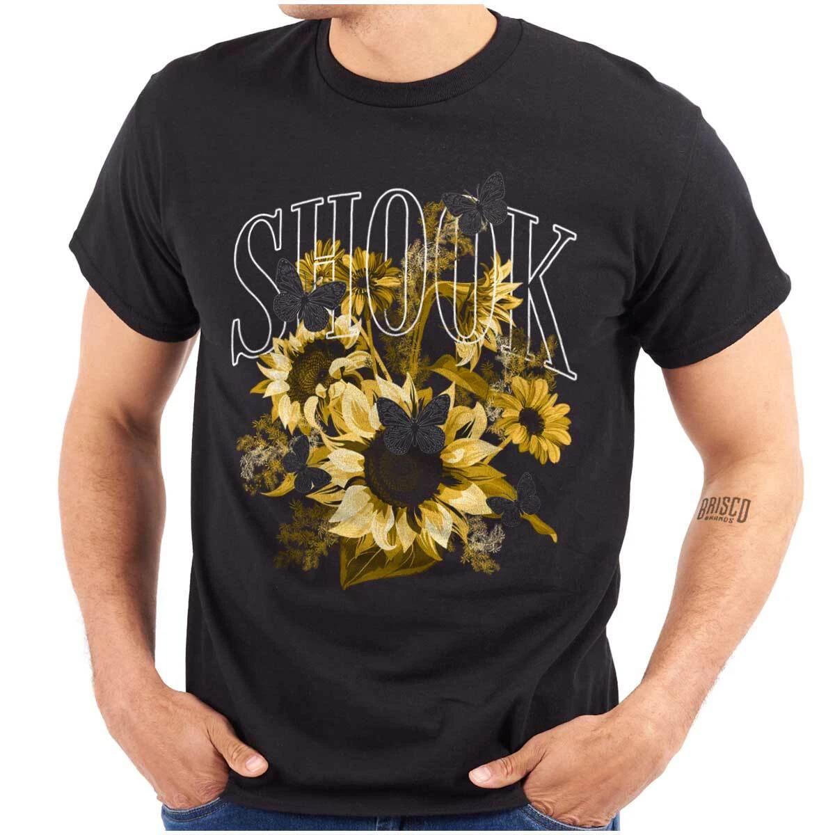Vintage Urban Streetwear Shook Sunflowers Womens or Mens Crewneck T Shirt Tee XS