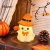 Cute Halloween Room Decor Ghost/Pumpkin LED Night Light for Desktop Decoration, Battery Party Operated Nursery with Warm Glow Home Small Gift Kids