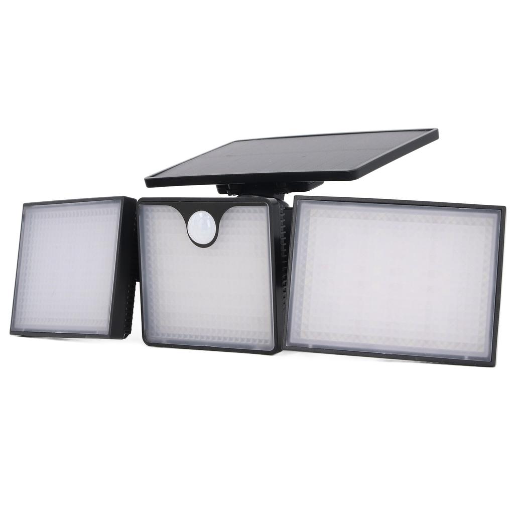 Solar Outdoor Light with Motion Sensor 50000H LED IP65 Waterproof 3 Heads Security Lights Solar