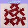Christmas Decor Set With Elegant Butterfly Bows For Holiday Tree Celebration