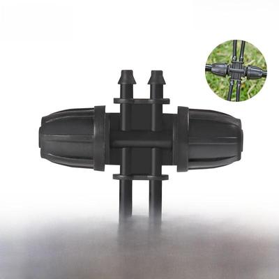 8/11 a 4/7 Conector de Tubo Capilar Redutor de Seis Vias para Irrigação Micro-Aspersão Jardinagem