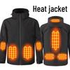 Heren Slimme Verwarmde Waterdichte Windbreaker Winterjas