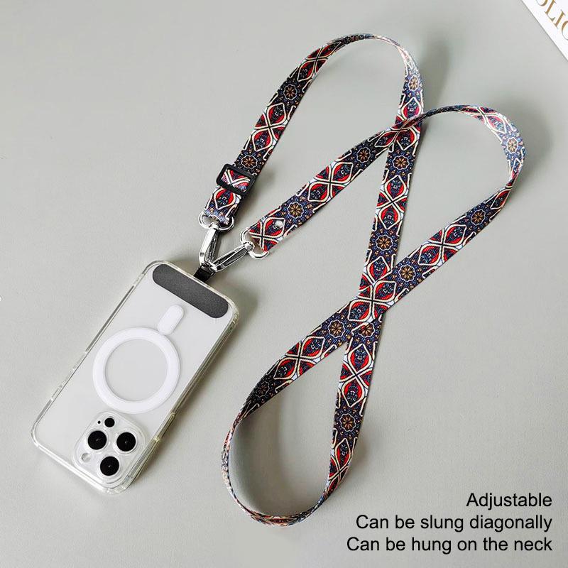Adjustable Mobile Phone Lanyard Crossbody Neck Strap Hanging Cord Key Anti Loss Rope With Gasket Universal For All Phone Case