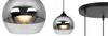 ELEGANT HÄNGENDE LAMPE, GLASLAMPE, CHROM LED